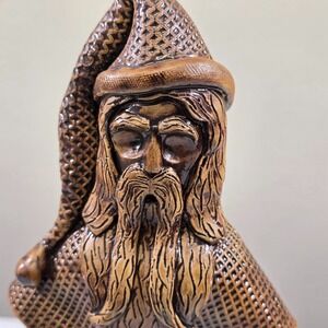 Braunschweig Pottery Sculpture Handcrafted Ceramic Santa Claus Brown‎ Christmas